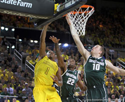 Michigan vs Michigan State basketball game 2013 photography